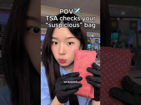 pov: TSA checks your bag #asmr