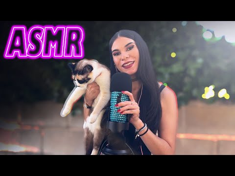 ASMR en la NATURALEZA | Sonidos con GATOS y hojas | asmr español