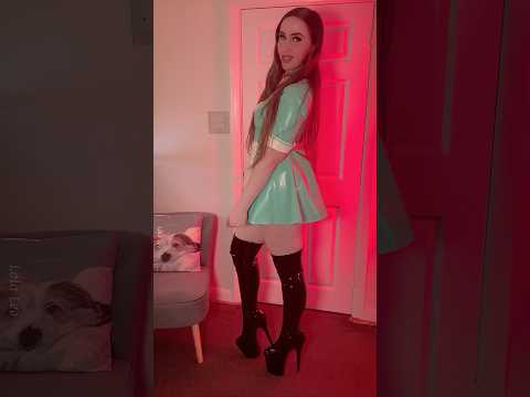 Love this Doctor/Nurse Latex Dress from CatalystLatex 🩵🩺🏥 #cosplay #latex #boots #latexdress