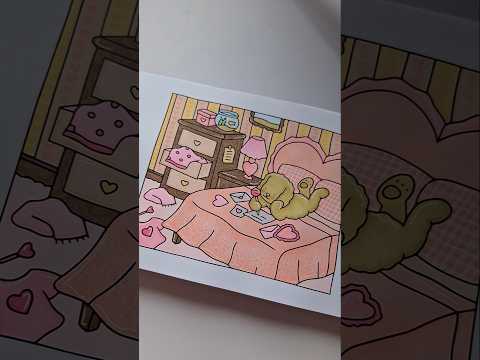 Um Bobbie Goods bem simples para um domingo de preguiça ♡ #asmr #bobbiegoods #coloringbook