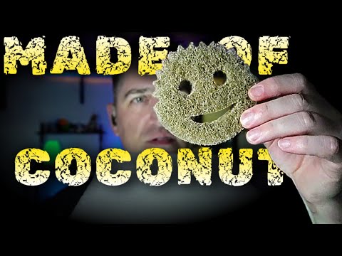 Coco Fiber Scrub Daddy ✨ No Talking after intro #ASMR #SleepAid  #Relaxing