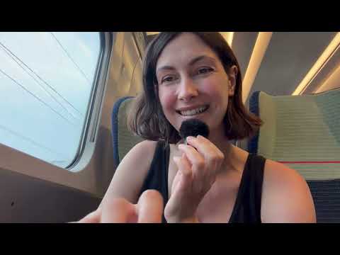 Soft Spoken Ramble & Public ASMR on a Train 🚂 | Sleep & Relax 😴 