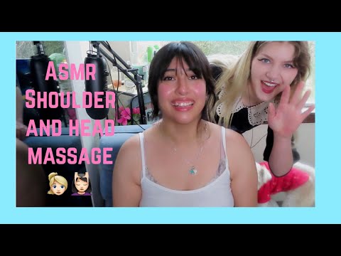 ASMR head and shoulder massage