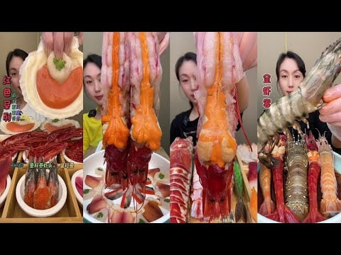 Turn the Volume Up  Seafood Mukbang 🔊 #EarEats #CrunchAttack