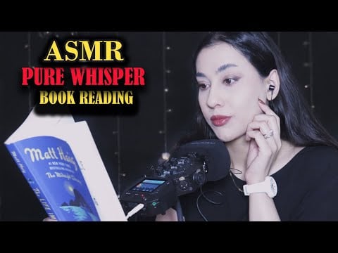 Book reading ASMR🎧 | pure whisper + semi-inaudible & gum chewing