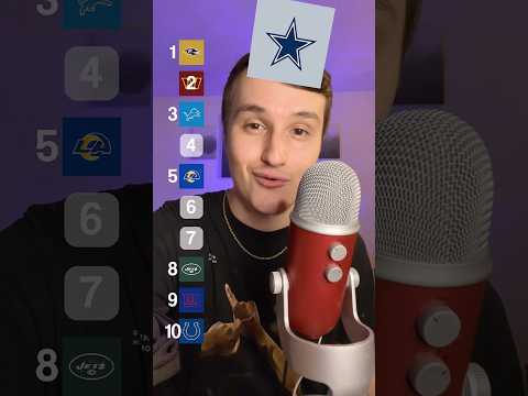 RANKING NFL FOOTBALL TEAMS (ASMR) #shorts #football #asmr