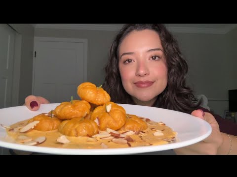 ASMR | Pumpkin gnocchi and chicken salad 🥗 