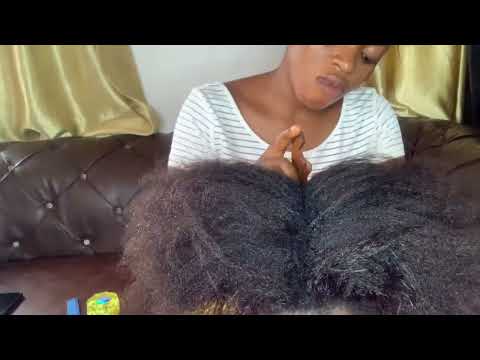 Asmr✨hair stylists sis braids my sister an amazing hairstyle with gum chewing (Pt1)