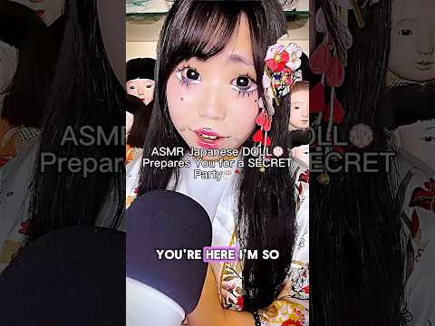 ASMR Japanese DOLL prepares you for a SECRET party #asmr #horrorasmr #creepyasmr #asmrsounds