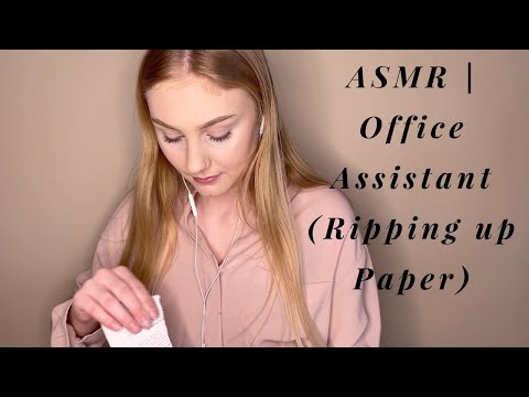 ASMR | Office Assistant (Ripping up Paper)