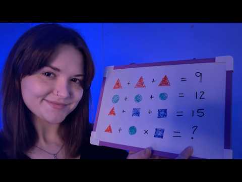 ASMR IQ Tests 🧩 Soft Spoken Exam Roleplay (With Answers!)