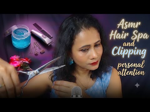 ASMR Indian Salon Roleplay 💇‍♀️ Hair Spa, Hair Clipping & Hair Styling | Personal Attention (Bangla)