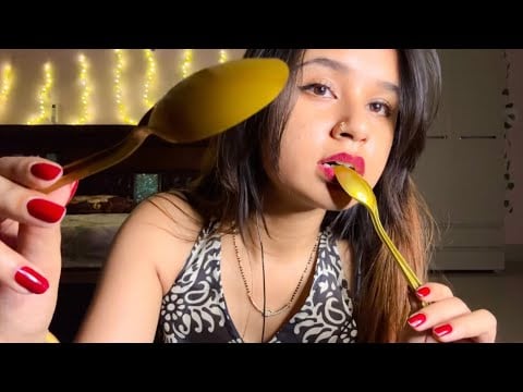Let me eat your worries 😈 ( Noms and Mouth sounds )ASMR 