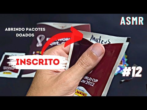 Asmr Abrindo Pacotes Doados Pelos Inscritos Lbum Da Copa