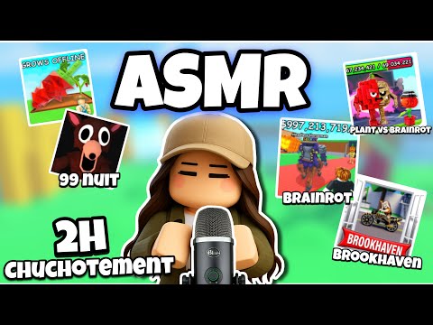 ASMR Français • JE T’ENDORS EN JOUANT À DES JEUX ROBLOX 😴