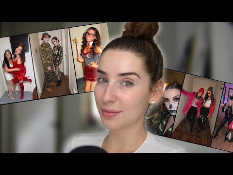 ASMR | Reacting to My Halloween Costumes Through the Years 🎃
