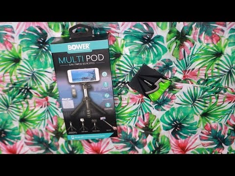 Bower Multi Pod 6 In 1 Tripod Selfie Stick ASMR Unboxing Chewing Gum