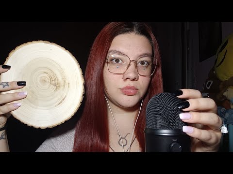 NATURAL WOOD SOUNDS (Tapping, Scratching) 😴💜 | ASMR ITA