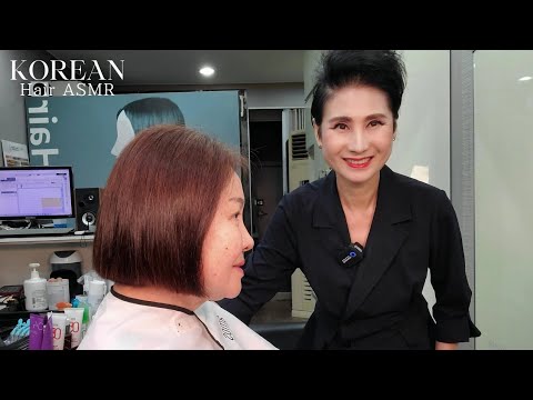 미용실 ASMR #단발컷트 똑단발 10년은 젊어보이게~#Short cut Straight cut To make you look younger for 10 years