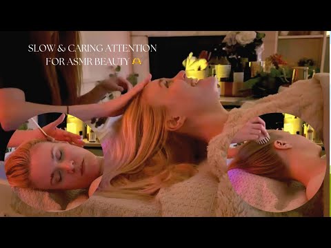 ASMR Soft Spoken Gentle Head Massage, Hair Play and the most Tingly Neck Attention w/@asmr_beauty