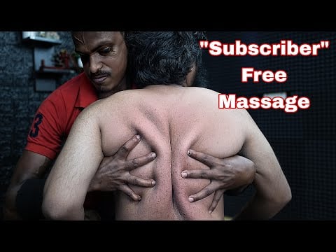 Subscriber Get Free ASMR Massage Therapy | Hard Deep Tissue Body Massage ASMR | Head & Body Massage