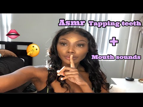 ASMR Teeth Tapping/ mouth sounds 👄