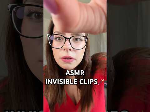 Invisible Clips ASMR 🪄 #asmr #asmrsounds #hairstyle