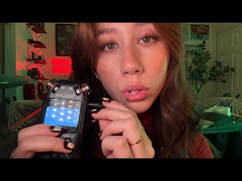 ASMR |  | Tascam Spoolie Nibbling and Spoolie on the Mic | 12 Days of Mouth Sounds- Day 8
