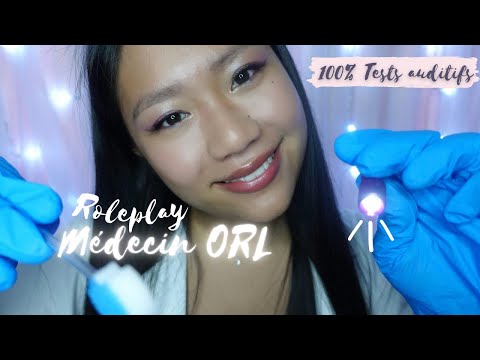 ASMR FR 🦻ROLEPLAY MEDECIN ORL 100% TESTS AUDITIFS JE SOIGNE TA PERTE D'AUDITION