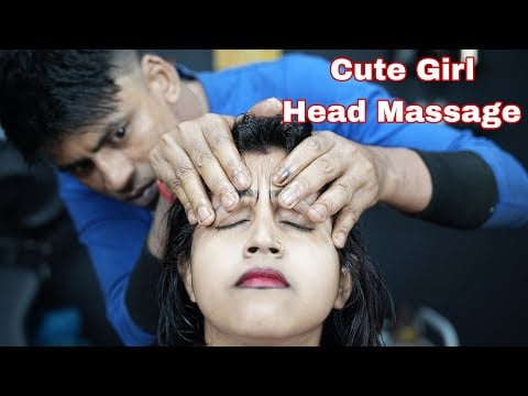 Indian Cute Girl Cure Insomnia With Forehead Tapping ASMR Massage