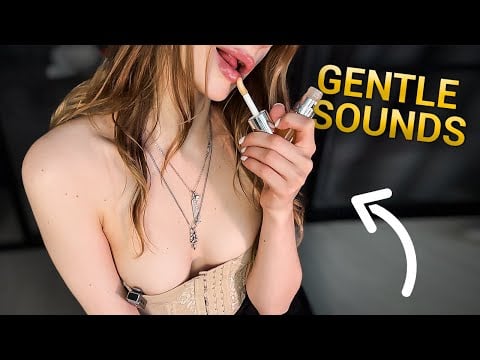[4K USA ASMR] Clarins Honey Lip Oil 🍯 Real Lip Sounds & Soft Gloss Focus | No Talking