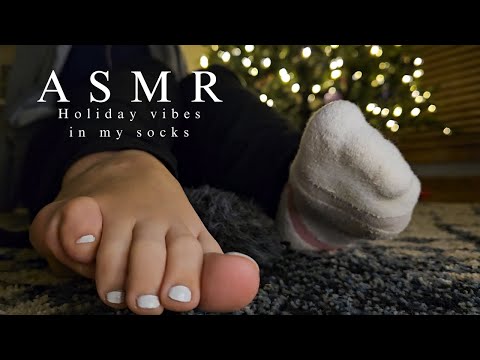 ASMR | white socks & holiday vibes with Nyx | no talking