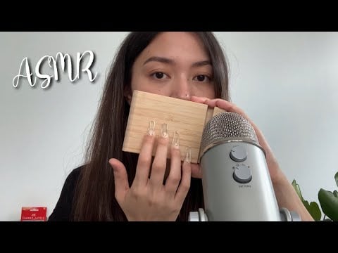 ASMR - Taping sounds / little life update and testing new blue yeti mic ♡