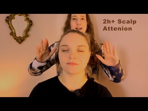 2H+ scalp attention on a real person 💖 relaxing soft spoken asmr compilation