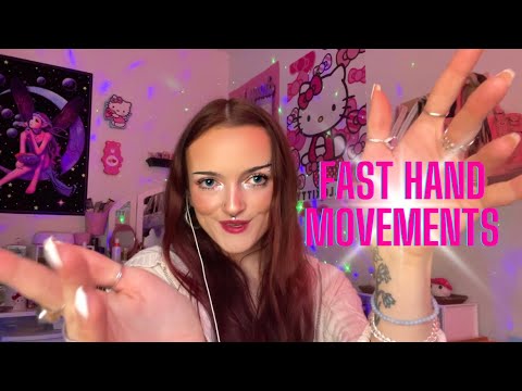 ASMR | Fast & Chaotic Hand Movements To Send you STRAIGHT to Sleep!💤(Plus lots of mouth sounds!)💋