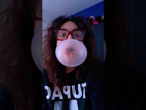 BUBBLE ASMR | blowing and popping bubble gum sounds #bubblegumblowing #bubblegum