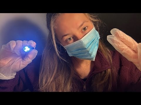 ASMR SUPER REALISTIC medical cranial nerve exam roleplay!