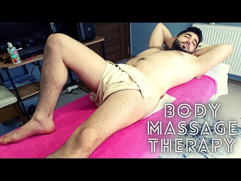 RELAXING CHEST,ABDOMEN,LEG AND FOOT ASMR MASSAGE