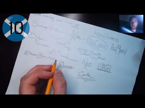 ASMR Writing your name 10