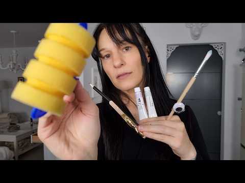 Coloring your face ASMR