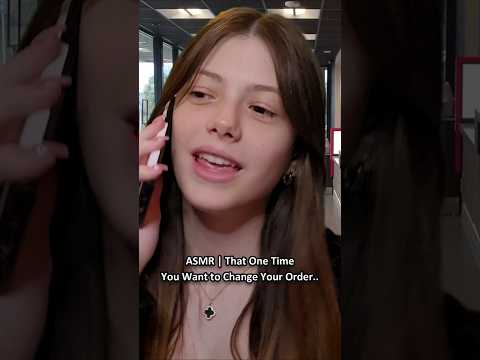 ASMR | That One Time You Want to Change Your Order.. ─♡─ #asmr #asmrroleplay #comedyasmr