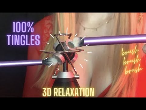 ASMR 3D Brushing To Make Your Brain Melt | 3D VR (No Talking)