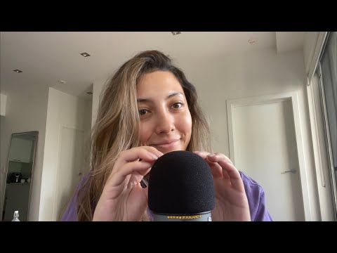 ASMR fast & aggressive mic scratching & rubbing w/ cover |Minimal whispering... TURN UR VOLUME DOWN