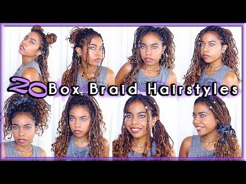 20 WAYS TO STYLE BOX BRAIDS⎜Box Braid Hairstyles⎜SEANA SPARKLE