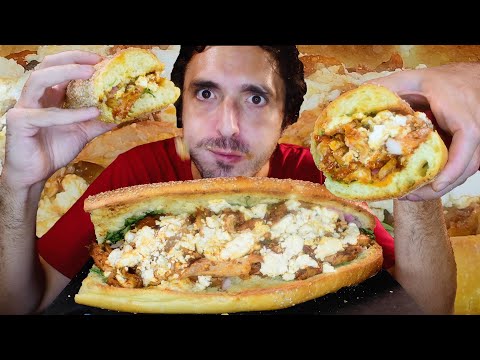 EXTRA CHEESY SPICY حلال HARISSA CHICKEN دجاج حار ! * ASMR MUKBANG NO TALKING * | NOMNOMSAMMIEBOY