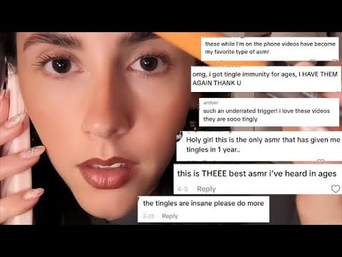 ASMR on the phone (most underrated trigger EVER!!) ☎️ inaudible personal attention/instructions🪄