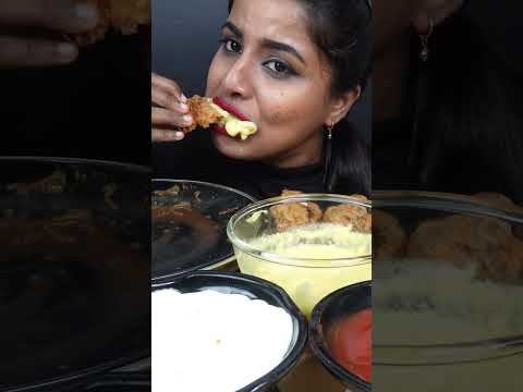 ASMR Eating Spicy Fried Chicken,Masala Maggi,Chicken Fried Noodles Street Food ASMR Eating Mukbang