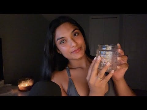 ASMR// Glass Tapping & Scratch Sounds 