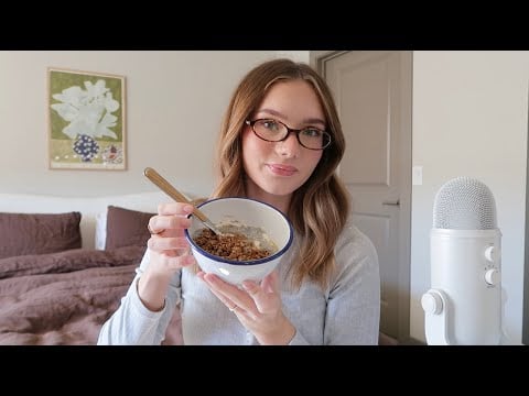 ASMR | eating chia seed pudding (THANK YOU FOR 10K 🎉)