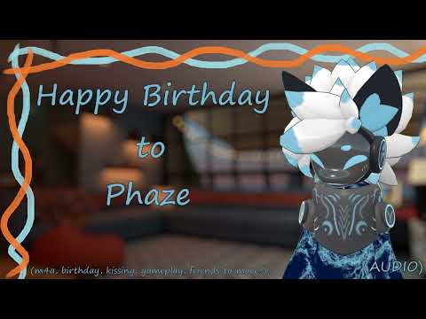 [Furry ASMR] Happy Birthday to Phaze [m4a, birthday, gameplay kisses, friends to more?]